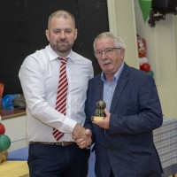 Kiltegan GAA  Chairman, Ciaran O' Toole with Martin Coleman.